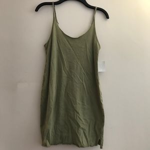 Urban Outfitters Green Slip Dress